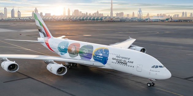 Emirates, Grand Slam Ruhunu A380 Uçağıyla Gökyüzüne Taşıdı